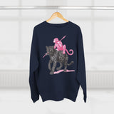 Leopard and Monkey Crewneck Sweatshirt, Cozy Sweatshirt, Nature Lover Gift, Animal Sweatshirt, Casual Wear, Unisex Fashion