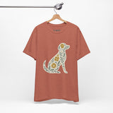 Floral Dog Lover Tee, Pet Shirt, Unisex Animal Tee, Gift for Dog Owners, Eco-Friendly Apparel