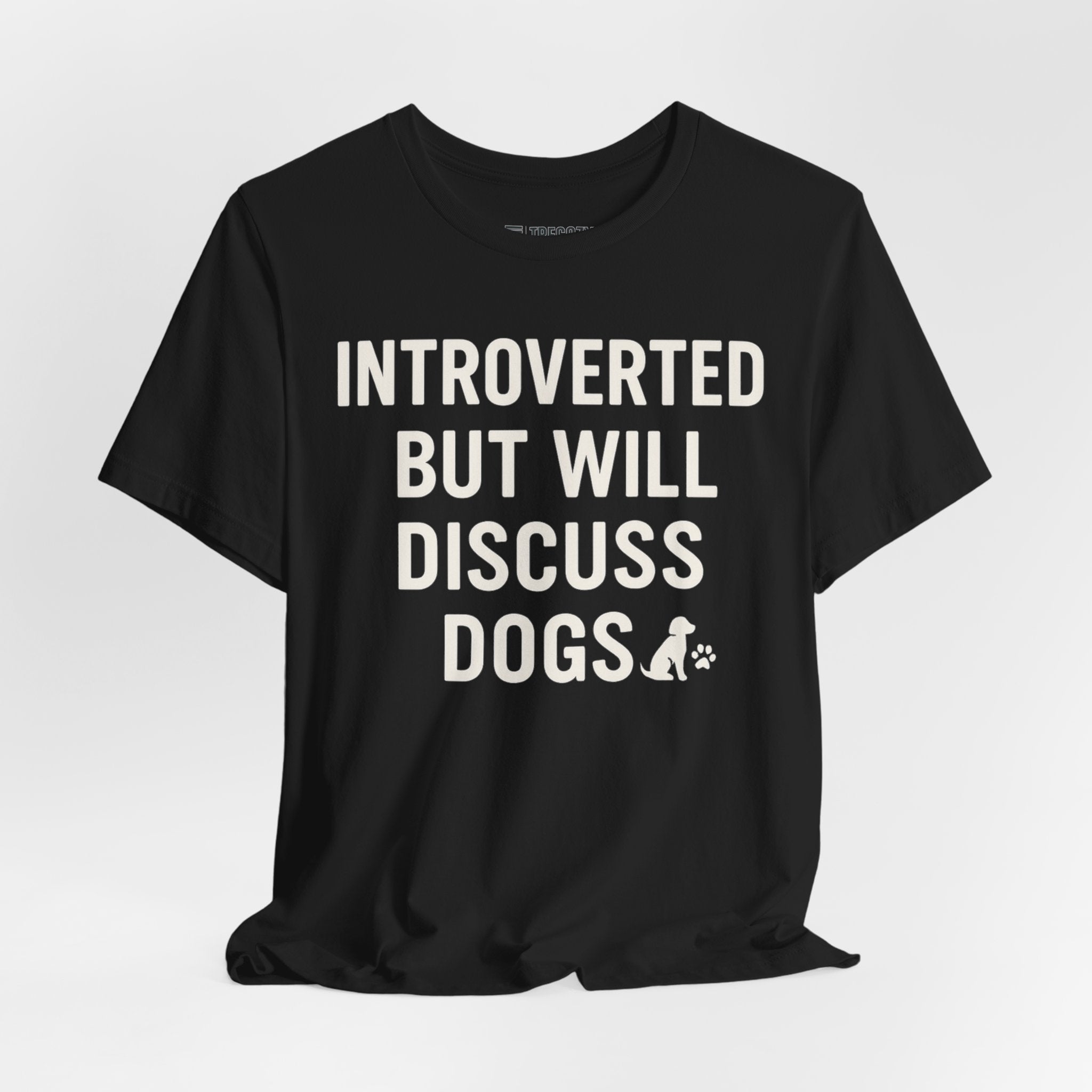 Introverted Dog Lover Tee, Funny Animal Shirt, Pet Lover Gift, Introvert Humor, Birthday Gift for Dog Owners