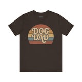 Dog Dad Retro Tee | Unisex Short Sleeve T-Shirt, Gift for Dog Lovers, Pet Dad Shirt, Casual Wear, Birthday Gift