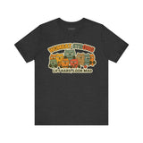 Wombat Strong – Funny Gym Animal T-Shirt, Lift Hard Look Mad Cartoon Graphic Tee