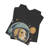 Astronaut Dog Unisex Tee | Cute Pet Lover Shirt, Dog Lover Gift, Space Themed Tee, Fun Casual Wear, Everyday Style