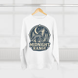 Midnight Range Wolf Sweatshirt | Cozy Unisex Crewneck | Perfect for Nature Lovers, Fall Adventures, and Bonfire Nights