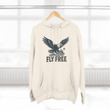 Fly Free Eagle Hoodie: Cozy, Casual Sweatshirt for Outdoor Enthusiasts, Fall Fashion, Gift for Nature Lovers, Adventure Wear, Weekend Vibes