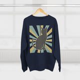 Vintage Cat Sweatshirt, Perfect Gift for Cat Lovers, Casual Wear, Animal Lovers, Fall Fashion, Unisex Crewneck