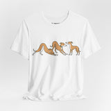 Greyhounds Unisex Jersey Tee - Gone Fishing T-Shirt, Outdoor Enthusiast Gift, Summer Apparel, Casual Wear, Fishing Trip Essentials