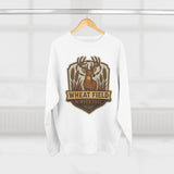 Wheat Field Whitetail Deer Sweatshirt - Unisex Cozy  Crewneck, Fall Fashion, Nature Lover Apparel, Casual Style