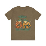 Frog Tee, Ukyo-e Cozy TShirt, Gift, Trending Cute Animal Top, Cute Frog Tshirt