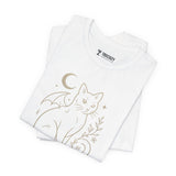 Night Prowler Cat Tee, Cozy TShirt, Gift for Pet Owners, Trending Cute Animal Top, Cute Reptile Tshirt
