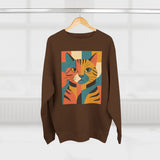 Colorful Cat Unisex Crewneck Sweatshirt, Cat Lover Gift, Cozy Sweater for Pet Owners, Cute Animal Apparel, Perfect for Birthdays, Holidays