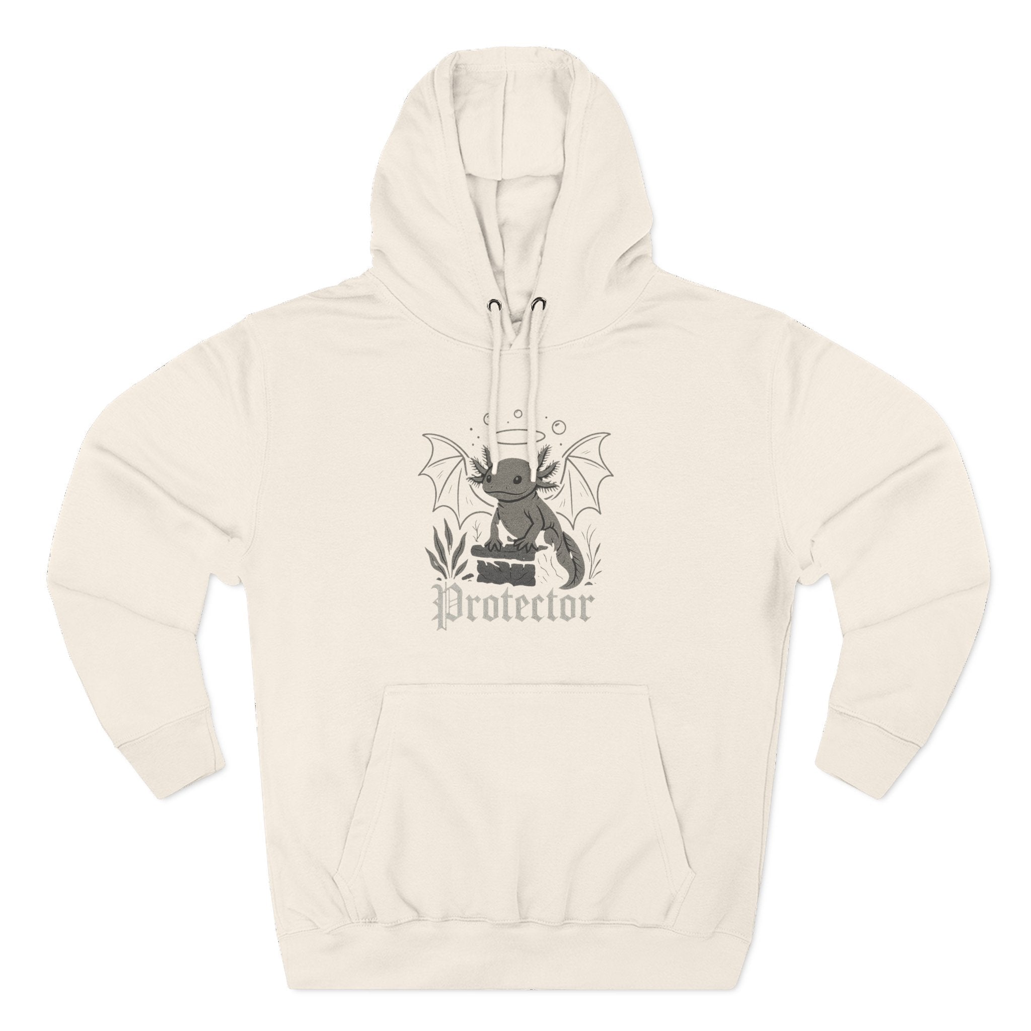 Axolotl Fleece Hoodie - Unleash Happiness, Pet Parent Gift, Cozy Dog Sweatshirt, Animal Lover Wardrobe, Comfortable Hooded Sweatshirt