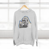 Psychedelic Gorilla Hoodie – Hand-Drawn Banana Graphic, Bold Neon Urban Streetwear, Perfect for Gifts, Lounging, Nature Lovers