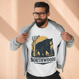 Northwoods Sweatshirt - Unisex Cozy Crewneck, Fall Fashion, Halloween Gift, Nature Lover Apparel, Casual Style