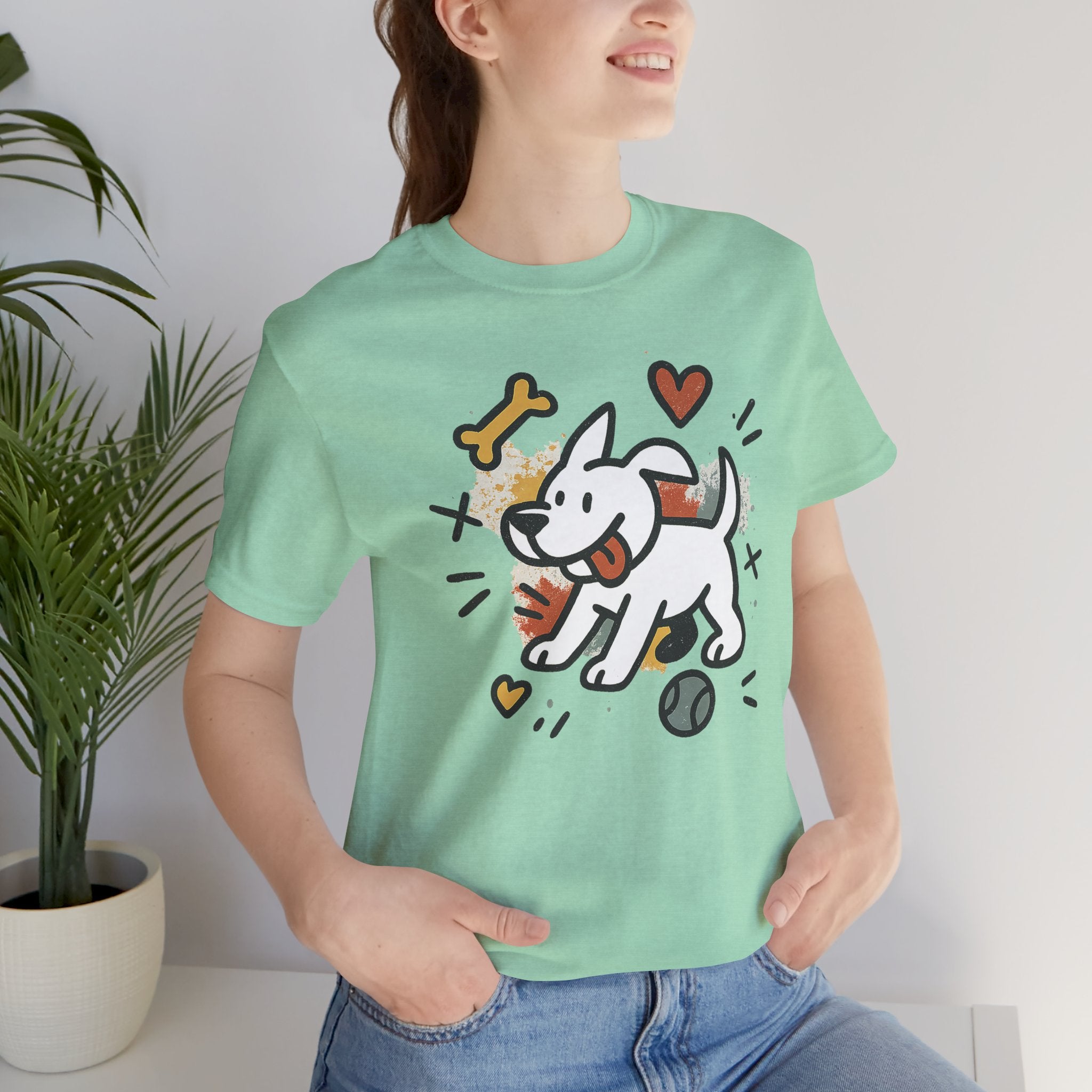 Dog Tee - Playful Unisex Jersey Short Sleeve Tee, dog lover tshirt