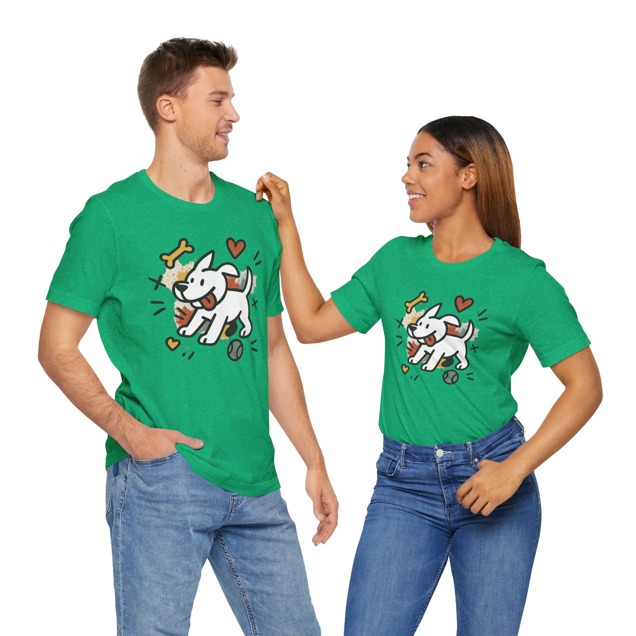 Dog Tee - Playful Unisex Jersey Short Sleeve Tee, dog lover tshirt