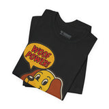 Woof Power Unisex Tee, Dog Lover Shirt, Fun Graphic Tee, Pet Owner Gift, Cartoon Dog T-Shirt, Animal Lover Apparel