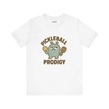 Pickleball Prodigy – Funny Pickleball Monster T-Shirt, Quirky Sports Cartoon Graphic Tee