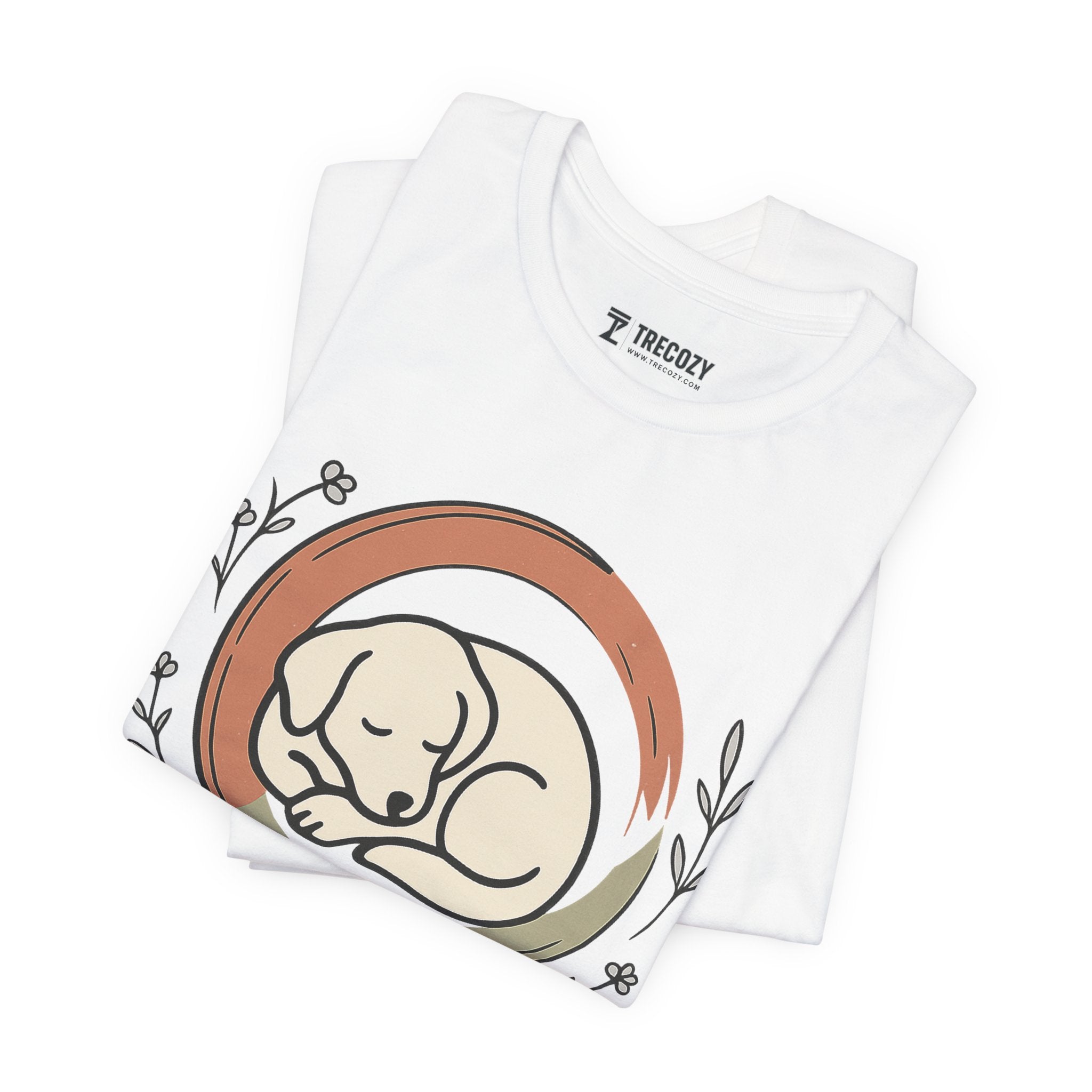 Sleeping Puppy Tee, Cozy TShirt, Gift for Pet Owners, Trending Cute Animal Top, Cute Dog Tshirt