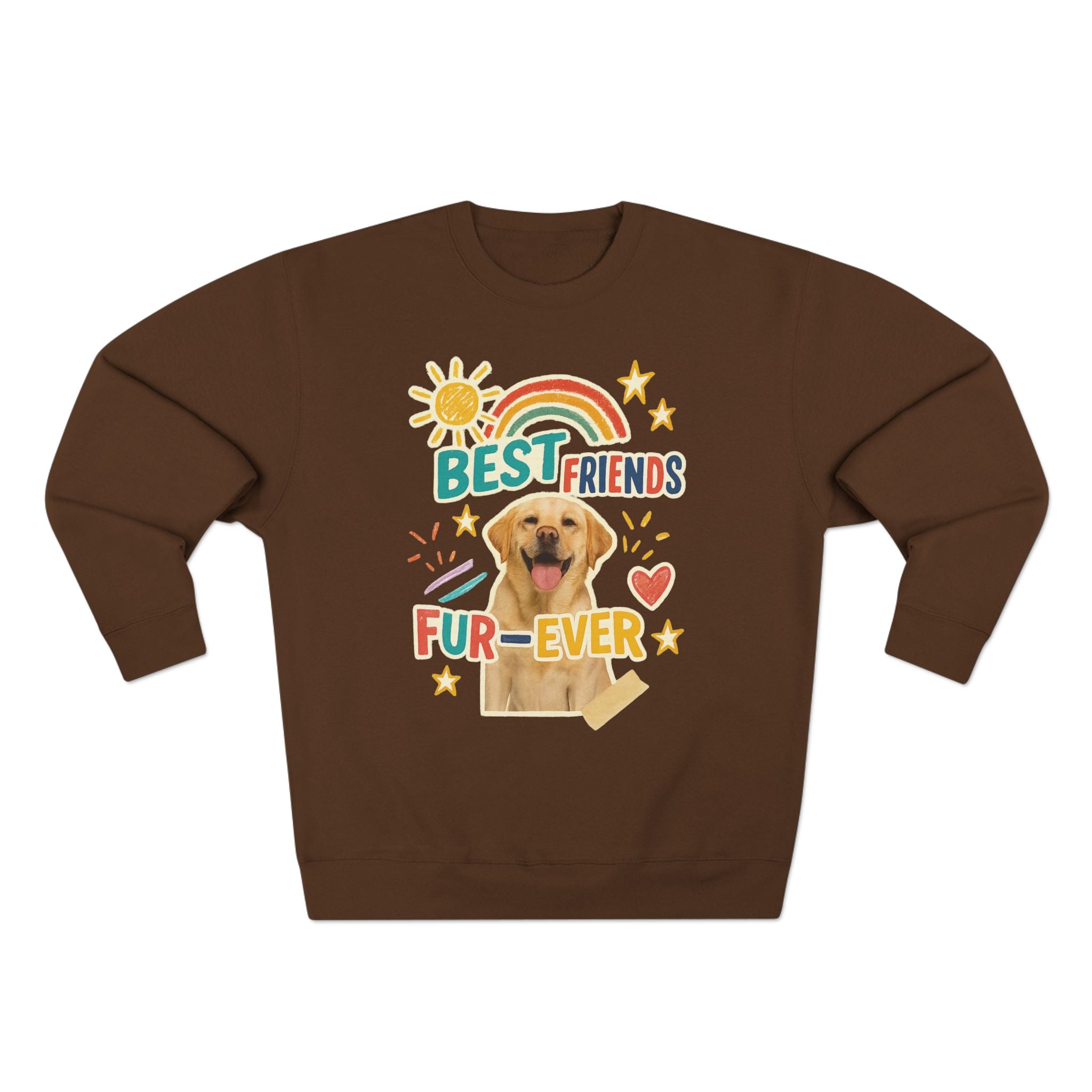 Cozy Pet-Themed Crewneck Sweatshirt - Best Friends Fur-Ever