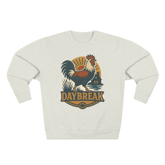 Daybreak Unisex Crewneck Sweatshirt | Cozy Fall Fashion, Gift for Nature Lovers, Perfect for Outdoors & Running, Seasonal Apparel