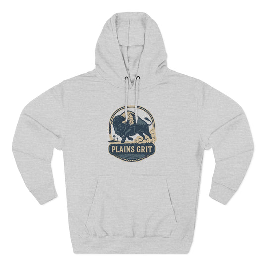 Adventurous Fleece Hoodie for Outdoor Enthusiasts, Cozy Horse and Bison Hoodie, Graphic Hoodie, Gifts for Nature Lovers, Comfortable Apparel