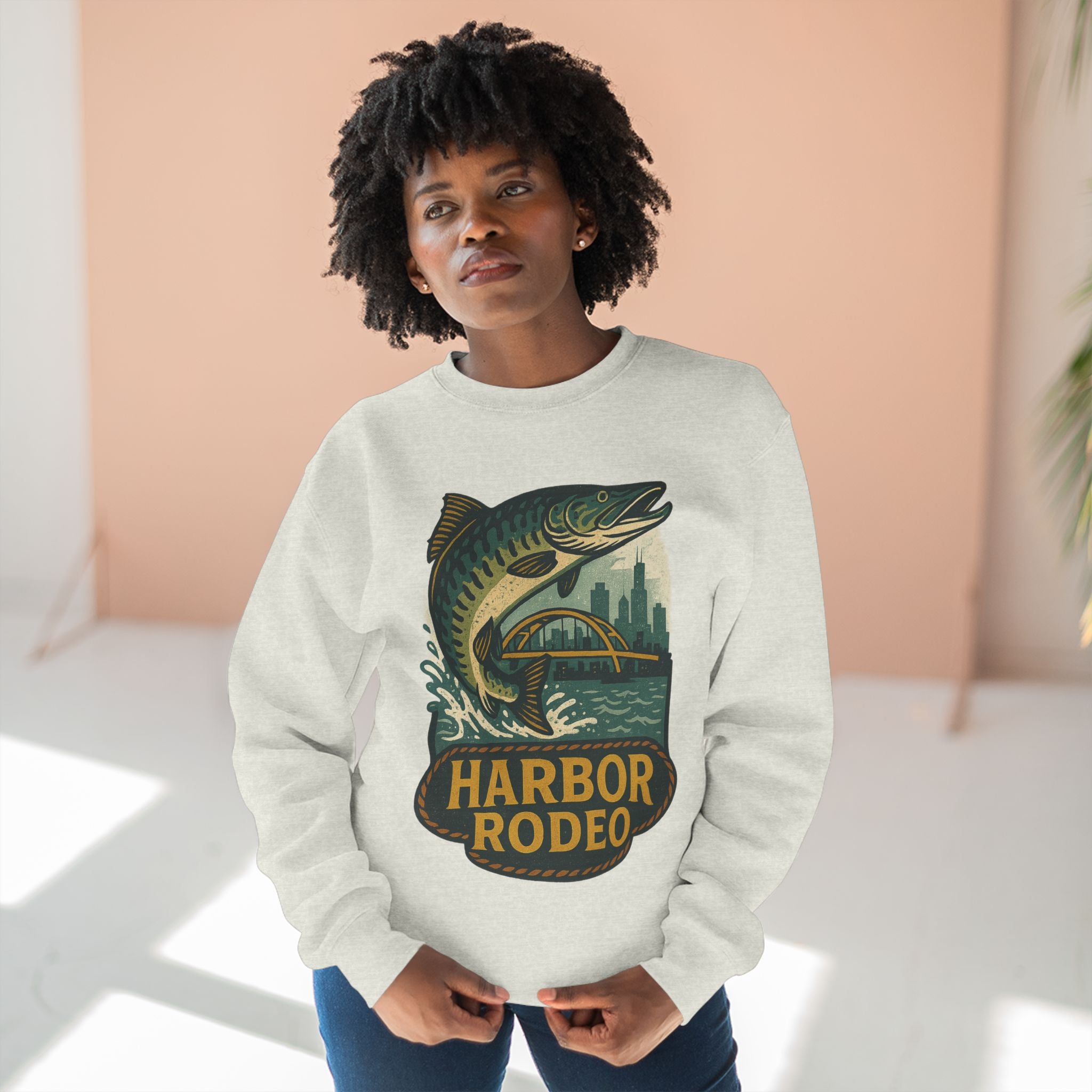 Harbor Rodeo Sweatshirt - Unisex Cozy Crewneck, Fall Fashion, Halloween Gift, Nature Lover Apparel, Casual Style