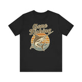 Fishing-Themed Unisex Jersey Tee - Gone Fishing T-Shirt, Outdoor Enthusiast Gift, Summer Apparel, Casual Wear, Fishing Trip Essentials