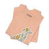 Floral Dog Lover Tee, Pet Shirt, Unisex Animal Tee, Gift for Dog Owners, Eco-Friendly Apparel