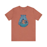 Cute Capybara Ramen Shirt, Funny Animal Lover Tee, Cozy Gift for Foodie Fans, Trending Noodle Slurping Capybara Top, Kawaii Ramen Graphic Tee