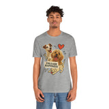 Cute Dog Lover Tee - Unleash Happiness Shirt, Pet Owner Gift, Animal Lover Apparel, Casual Wear, Birthday Gift