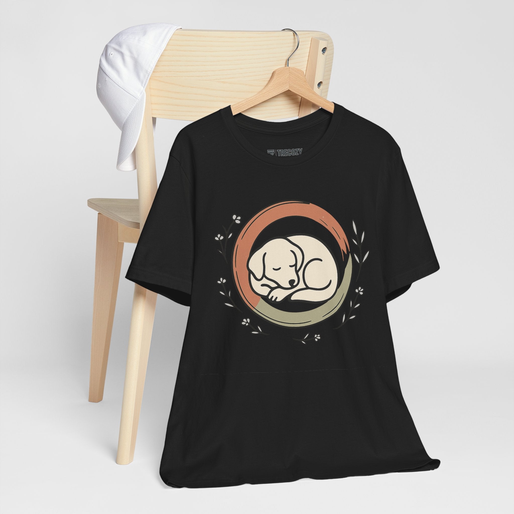 Sleeping Puppy Tee, Cozy TShirt, Gift for Pet Owners, Trending Cute Animal Top, Cute Dog Tshirt