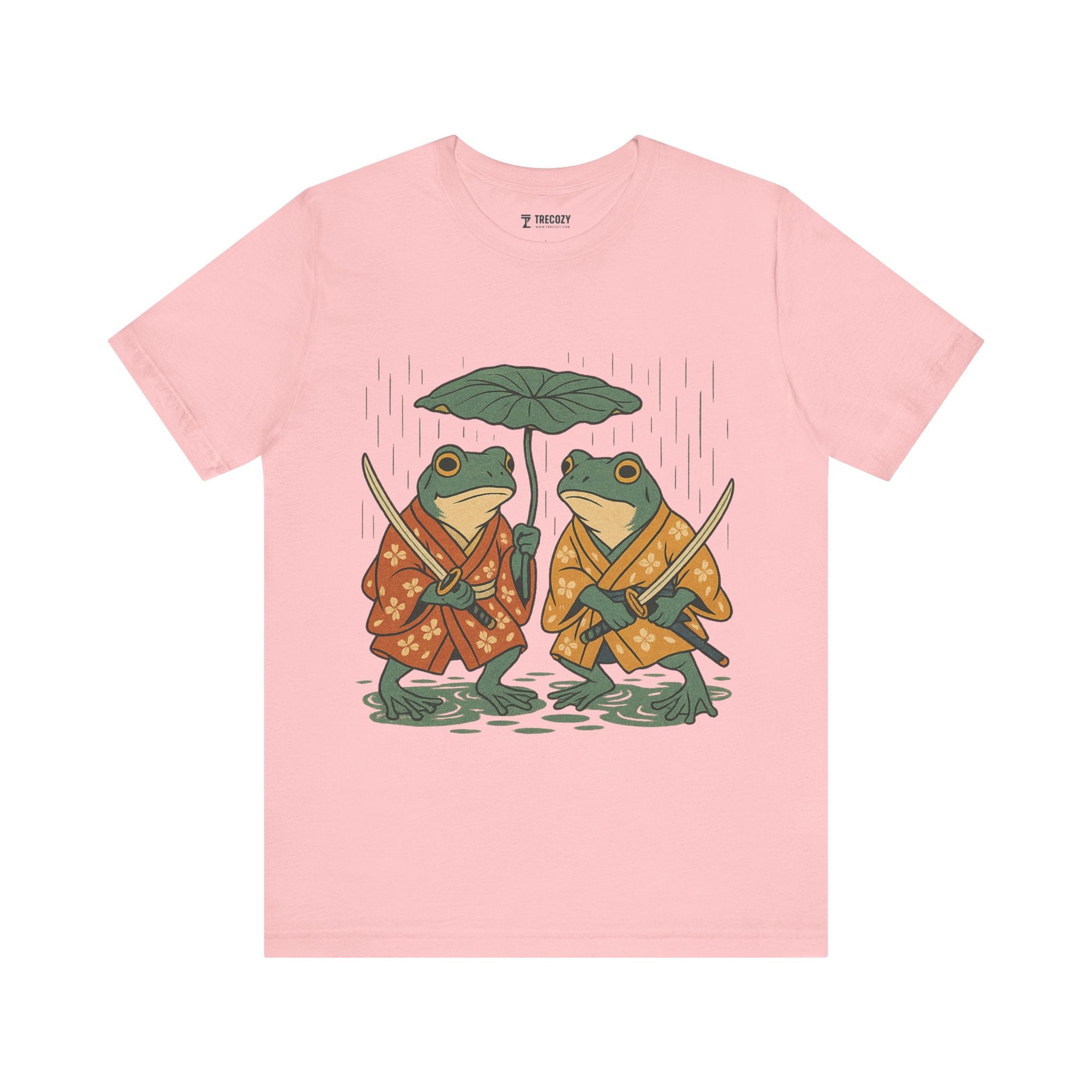 Frog Tee, Ukyo-e Cozy TShirt, Gift, Trending Cute Animal Top, Cute Frog Tshirt