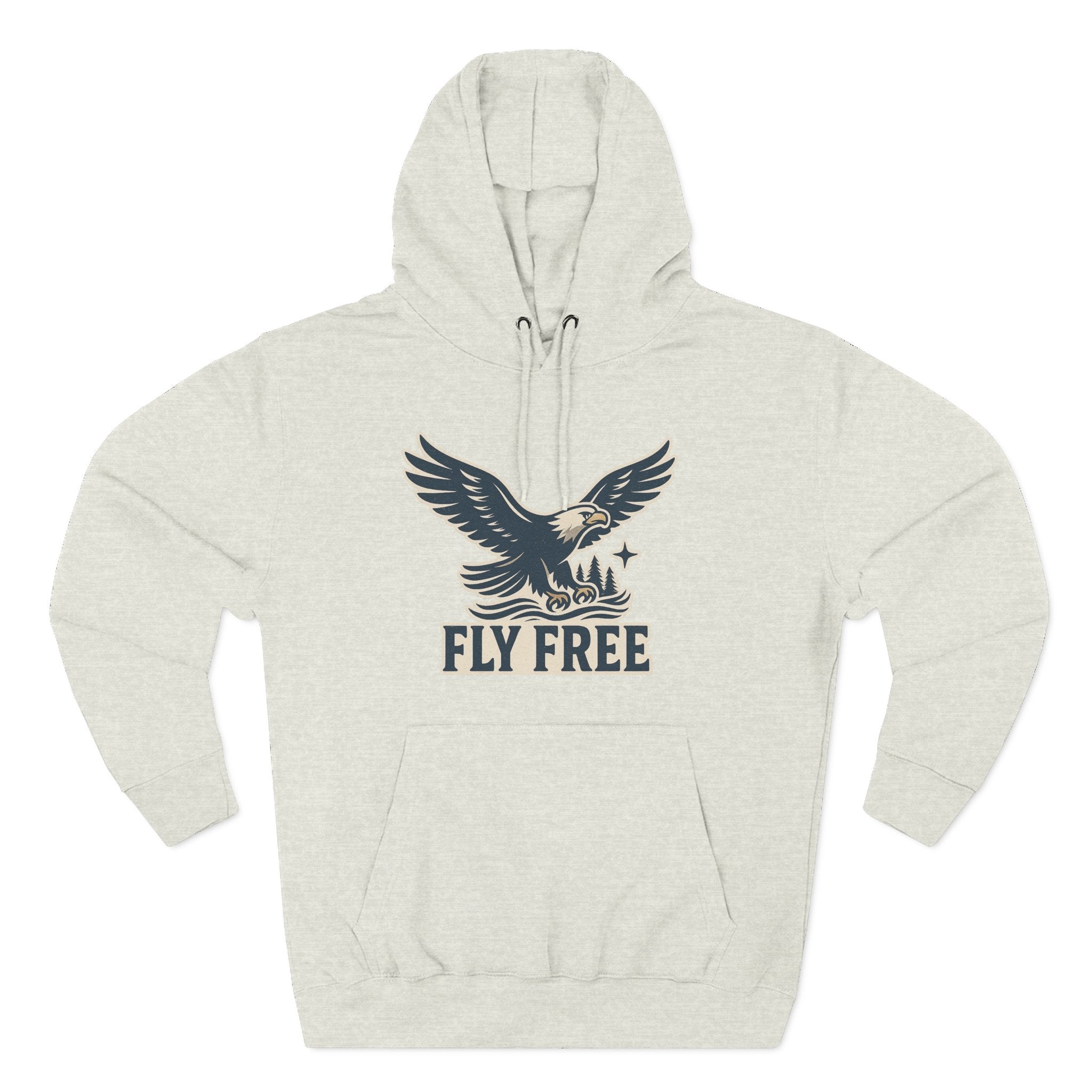 Fly Free Eagle Hoodie: Cozy, Casual Sweatshirt for Outdoor Enthusiasts, Fall Fashion, Gift for Nature Lovers, Adventure Wear, Weekend Vibes