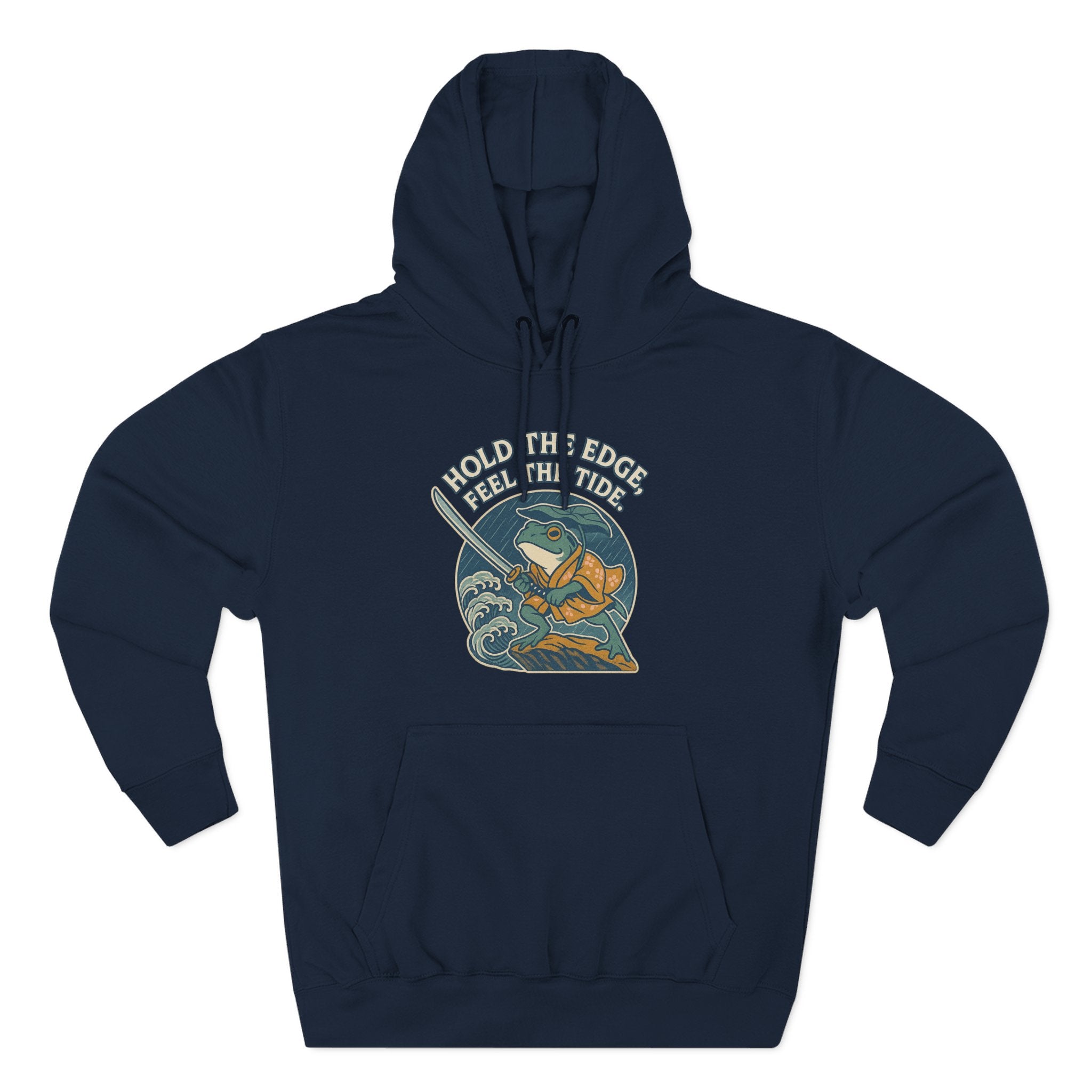 Adventure-Ready Fleece Hoodie | 'Hold the Line' Graphic | Perfect for Outdoor Enthusiasts, Gift for Dad, Casual Wear, Winter Inspired