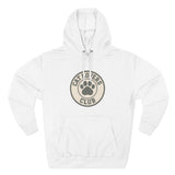 Cat Lovers Club Signature Fleece Hoodie with Back Print - Pet Parent Gift, Cozy Cat Hoodies, Animal Lover Wardrobe, Comfortable Hooded Sweatshirt Musthaves