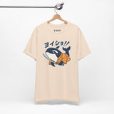 Orca Katana Shirt, Funny Animal Lover Tee, Cozy Gift for Samurai Lover, Kawaii Orca Whale Graphic Tee