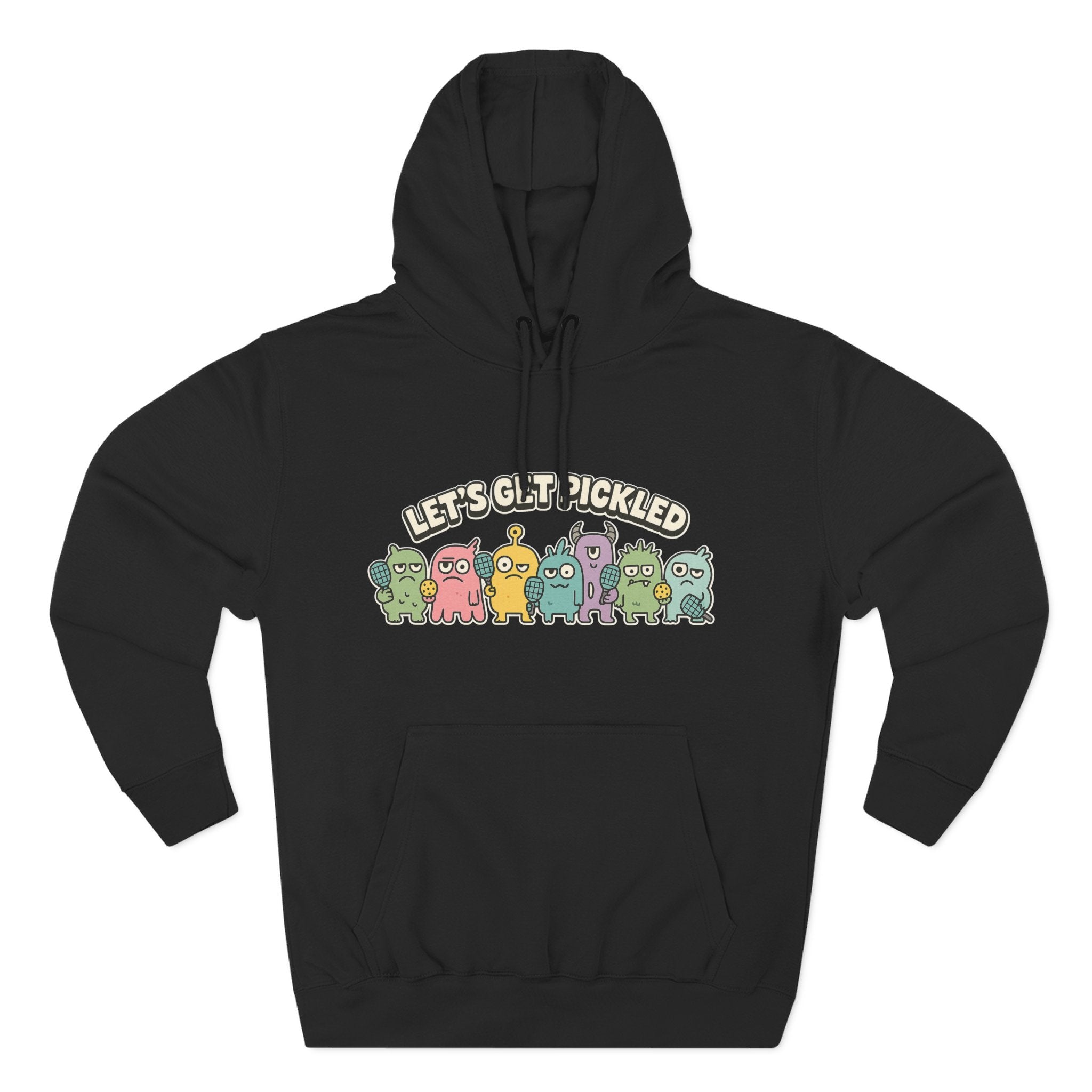Let's get pickled Adorable Fleece Hoodie, Cozy Sweatshirt, Relaxed Apparel, Gift for Friends, Casual Wear, Summer Vibes, Chill Hoodie