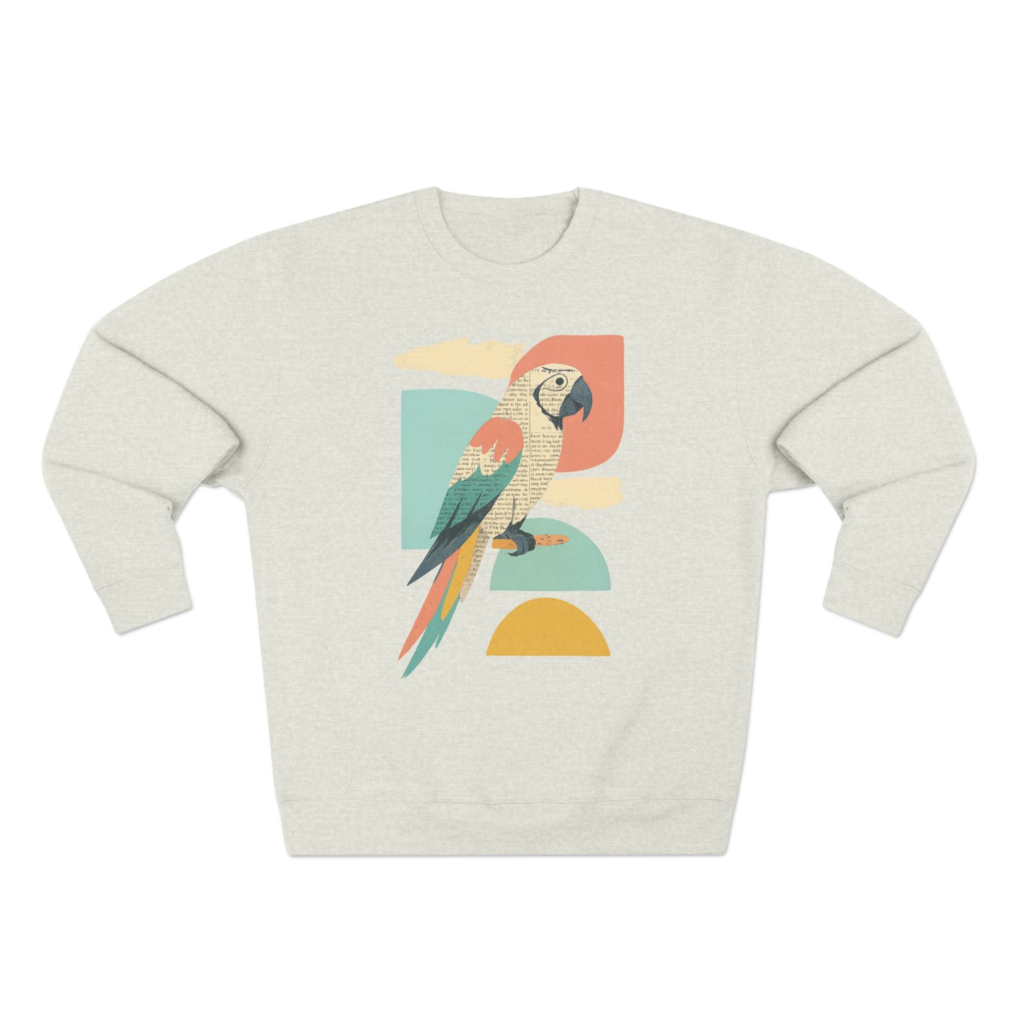 Tropical Parrot Sweatshirt, Cozy Crewneck for Bird Lovers, Casual Wear, Vacation Vibes, Unisex Fashion, Gift for Animal Enthusiasts
