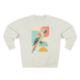 Tropical Parrot Sweatshirt, Cozy Crewneck for Bird Lovers, Casual Wear, Vacation Vibes, Unisex Fashion, Gift for Animal Enthusiasts