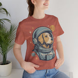 Astronaut Dog Unisex Tee | Cute Pet Lover Shirt, Dog Lover Gift, Space Themed Tee, Fun Casual Wear, Everyday Style