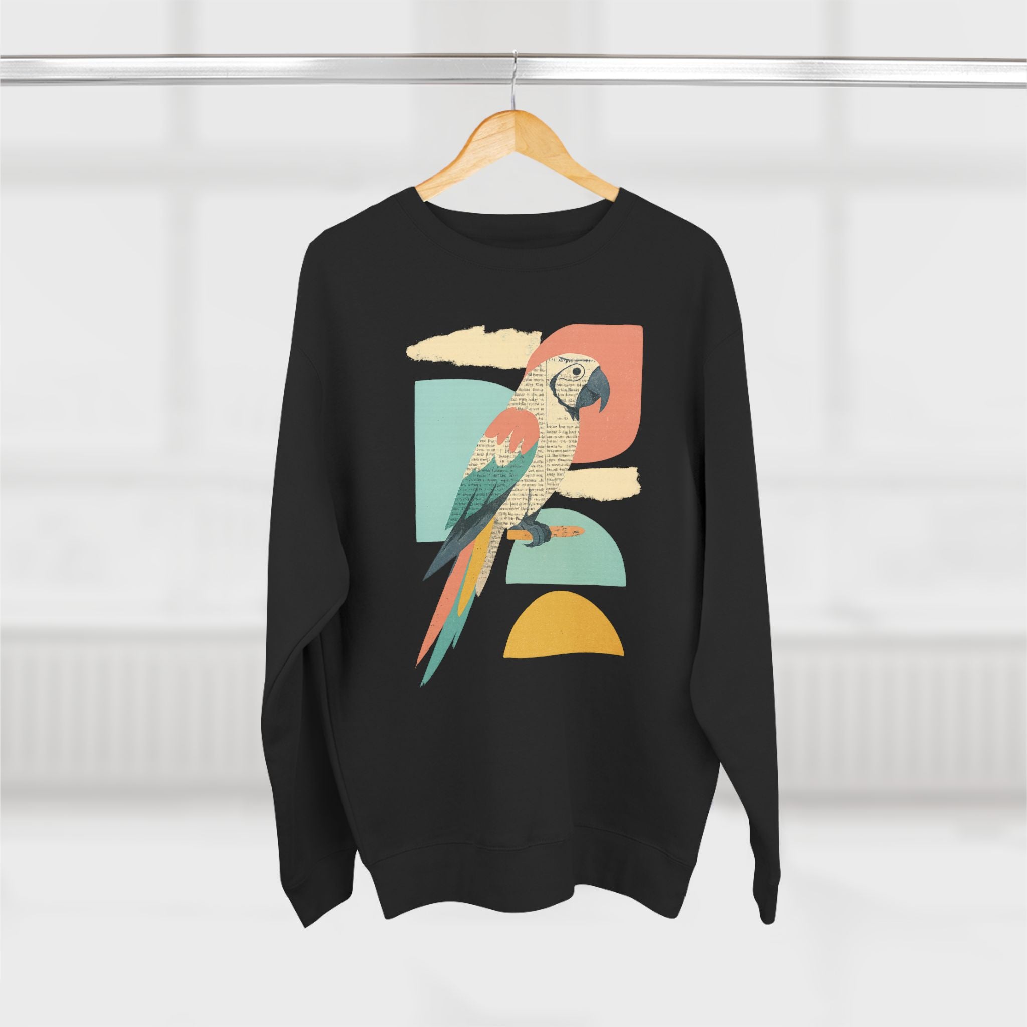 Tropical Parrot Sweatshirt, Cozy Crewneck for Bird Lovers, Casual Wear, Vacation Vibes, Unisex Fashion, Gift for Animal Enthusiasts