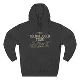 The Cold Blooded Tour Signature Fleece Hoodie - Snake, Iguana & Gecko Lovers Must-Have, Pet Parent Gift, Cozy Sweatshirt, Reptile Lover Wardrobe, Comfortable Hooded Sweatshirt