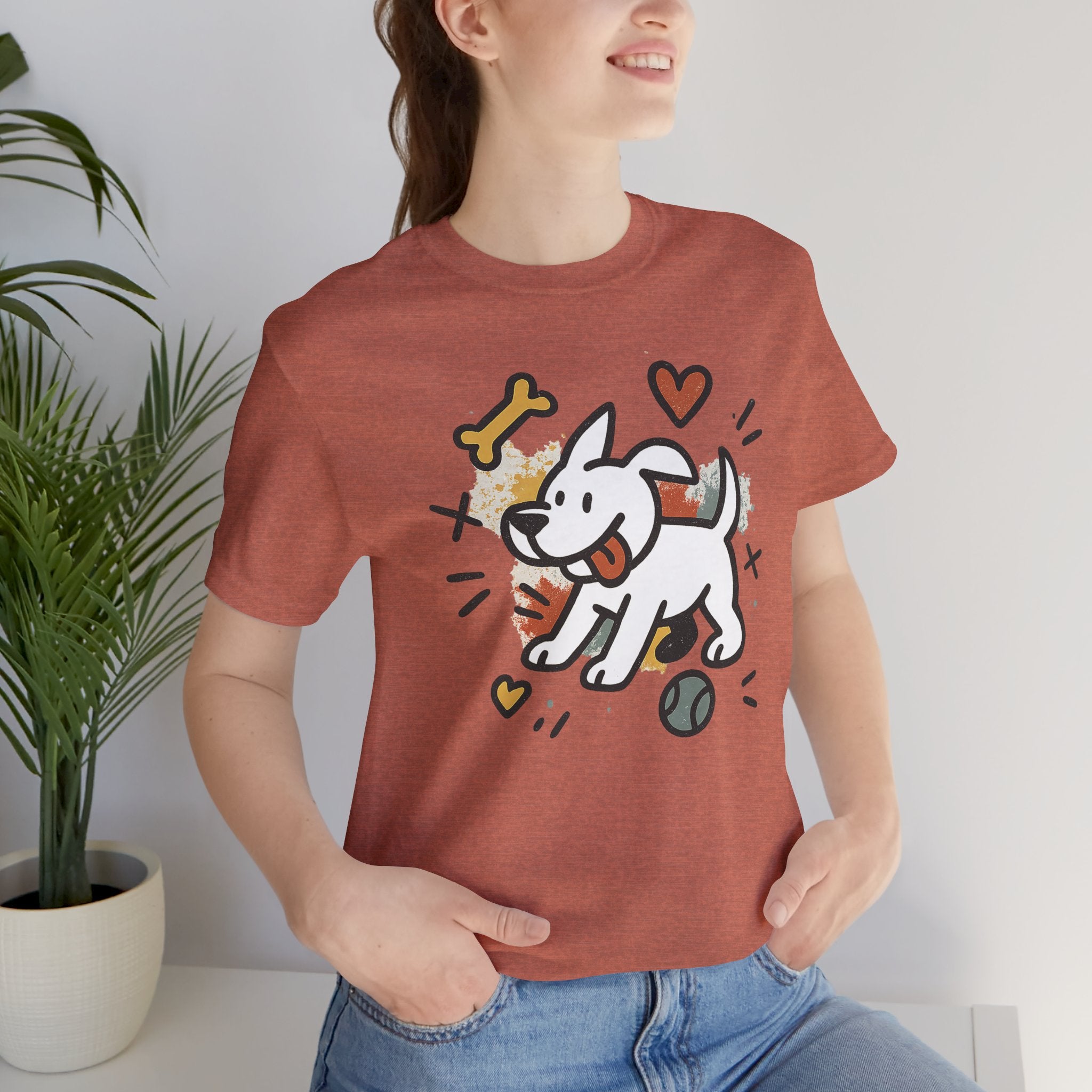 Dog Tee - Playful Unisex Jersey Short Sleeve Tee, dog lover tshirt