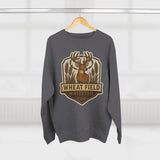 Wheat Field Whitetail Deer Sweatshirt - Unisex Cozy  Crewneck, Fall Fashion, Nature Lover Apparel, Casual Style