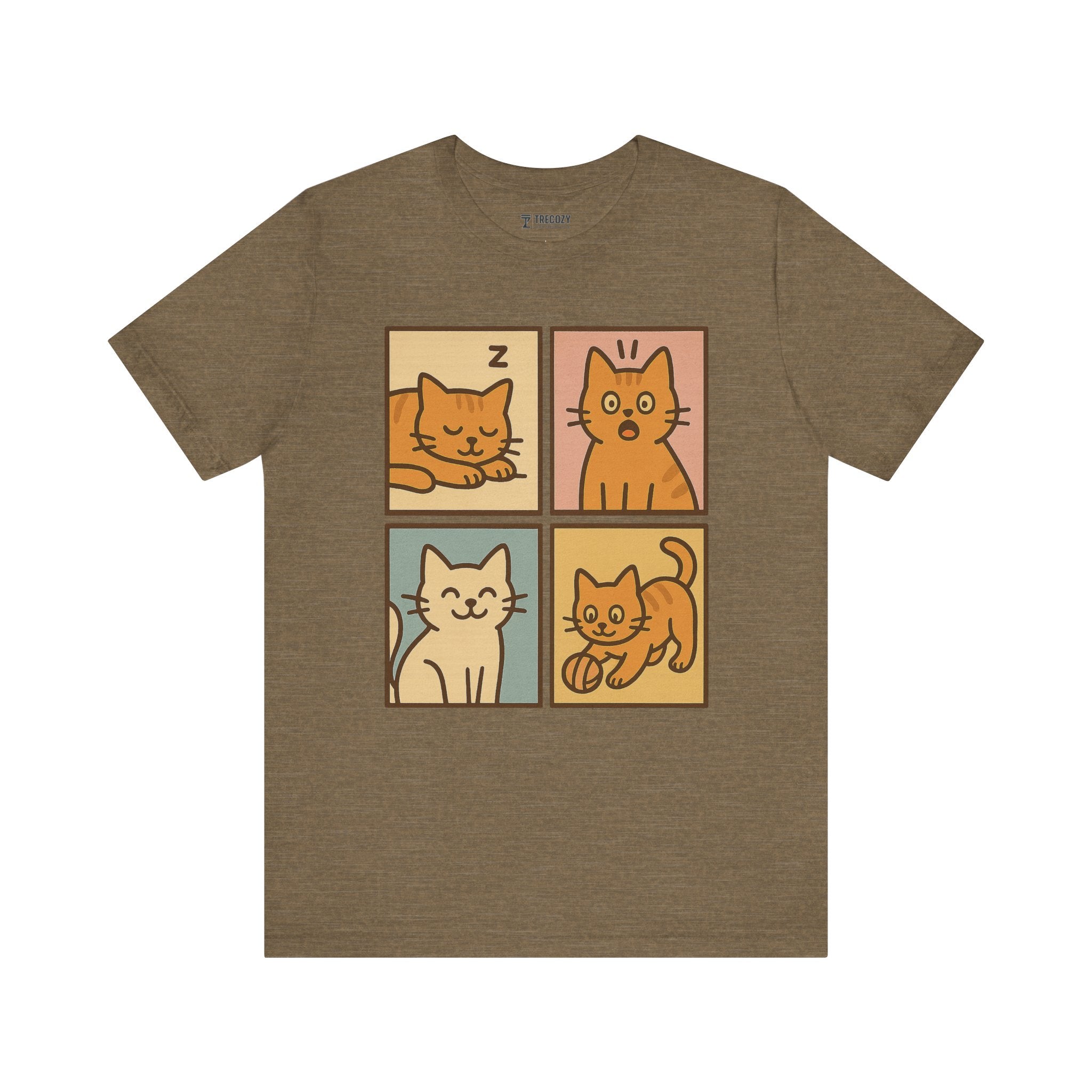 Playful Tee, Cozy Cat Lover Shirt, Gift for Pet Owners, Trending Cute Animal Top, Cute Cat Tee