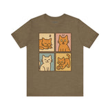 Playful Tee, Cozy Cat Lover Shirt, Gift for Pet Owners, Trending Cute Animal Top, Cute Cat Tee