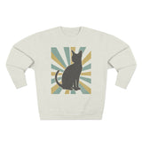 Vintage Cat Sweatshirt, Perfect Gift for Cat Lovers, Casual Wear, Animal Lovers, Fall Fashion, Unisex Crewneck