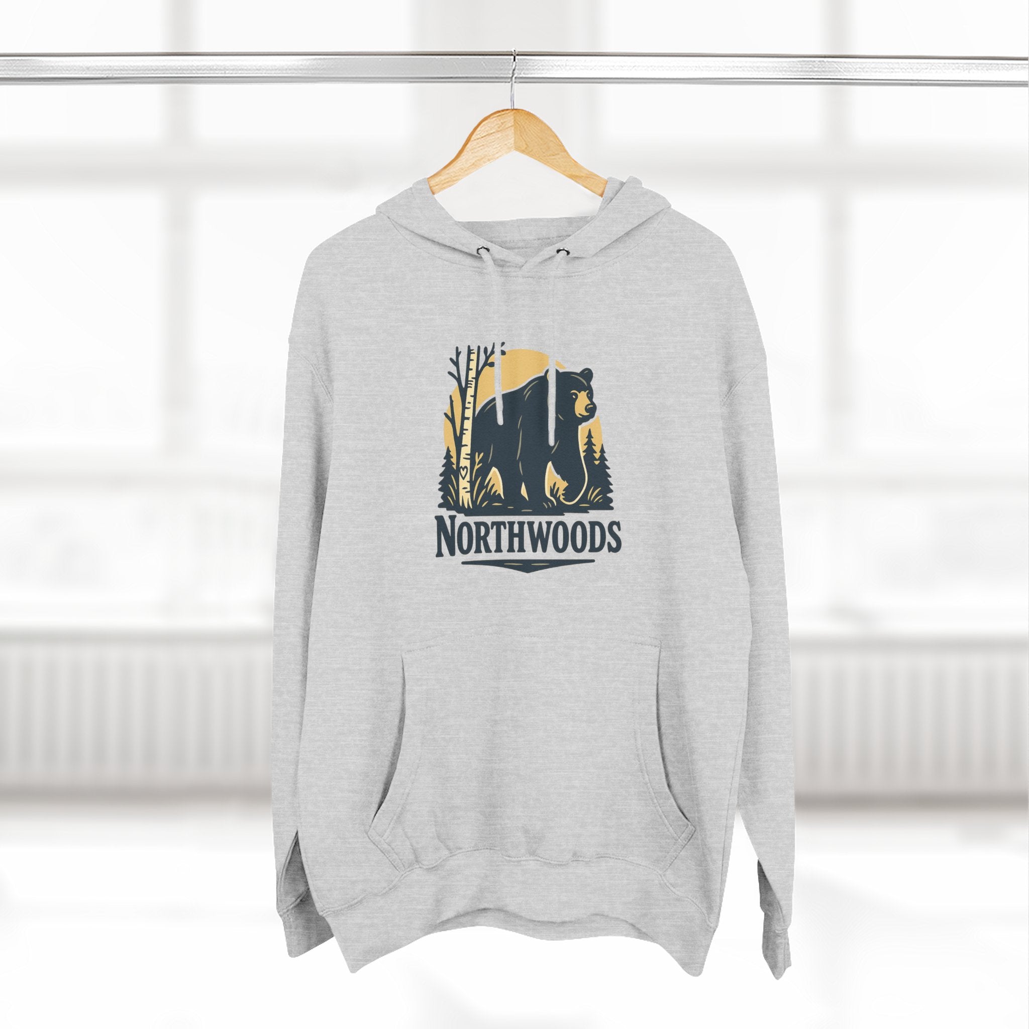 Northwoods Hoodie: Cozy, Casual Sweatshirt for Outdoor Enthusiasts, Fall Fashion, Gift for Nature Lovers, Adventure Wear, Weekend Vibes
