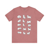 Multiple Cats Playing Tee, Cozy Cat Lover Shirt, Gift for Pet Owners, Cute Animal Top, Cat with Flowers
