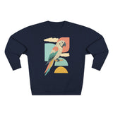 Tropical Parrot Sweatshirt, Cozy Crewneck for Bird Lovers, Casual Wear, Vacation Vibes, Unisex Fashion, Gift for Animal Enthusiasts